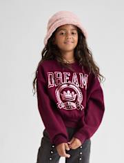 Girls Embellished Winter Warm Sweatshirt