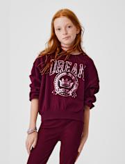 Girls Embellished Winter Warm Sweatshirt
