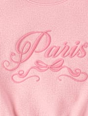 Sweat-shirt chaud d'hiver orné pour filles