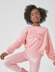 Girls Embellished Winter Warm Sweatshirt