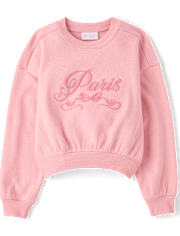 Sweat-shirt chaud d'hiver orné pour filles