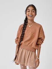 Sweat-shirt chaud d'hiver orné pour filles