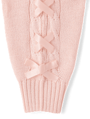 Girls Ribbon Cable Knit Sweater