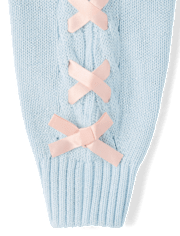 Girls Ribbon Cable Knit Sweater