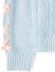 Girls Ribbon Cable Knit Sweater