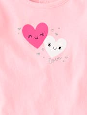 Toddler Girls Heart Flutter Top 3-Pack