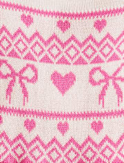Baby And Toddler Girls Heart Sweater Dress
