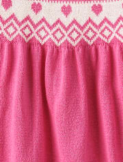 Baby And Toddler Girls Heart Sweater Dress