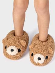 Toddler Boys Bear Slippers