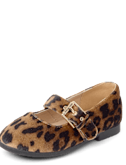 Toddler Girls Leopard Mary Jane Shoes