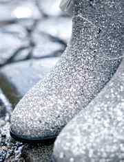 Girls Glitter Bow Cowgirl Booties