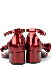 Talons compensés à nœud métallique pour filles