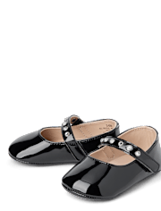Baby Girls Studded Ballet Flats