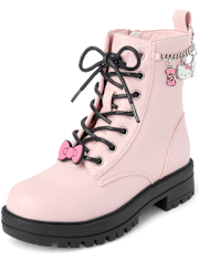 Girls Hello Kitty® Charm Lace Up Boots