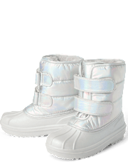 Girls Iridescent All Weather Boots
