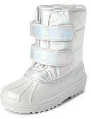 Girls Iridescent All Weather Boots