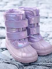 Bottes toutes saisons irisées pour filles