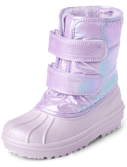 Girls Iridescent All Weather Boots
