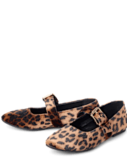 Girls Leopard Mary Jane Shoes