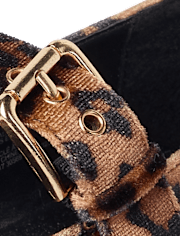 Girls Leopard Mary Jane Shoes