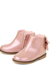 Toddler Girls Shimmer Bow Boots