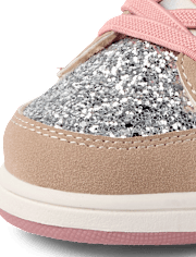Toddler Girls Iridescent Colorblock High Top Sneakers