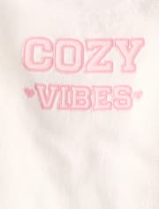 Girls Embroidered Cozy Club Fleece Pajamas