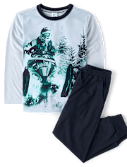 Boys Snowmobile Pajamas