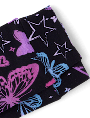 Pyjama en coton ajusté à papillons pour filles