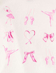 Girls Ballerina Snug Fit Cotton Pajamas