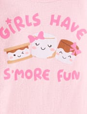 Girls S'more Snug Fit Cotton Pajamas