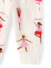 Baby And Toddler Girls Ballerina Snug Fit Cotton Pajamas