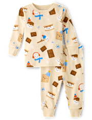 Baby And Toddler Boys Winter S'mores Snug Fit Cotton Pajamas