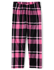 Girls Plaid Microfleece Pajama Pants