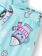 Girls Hot Cocoa Mug Velour Pajamas