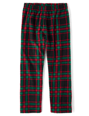 Boys Plaid Microfleece Pajama Pants