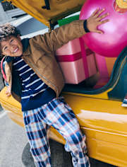 Boys Plaid Microfleece Pajama Pants