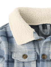 Baby Boys Plaid 3-Piece Outfit Set