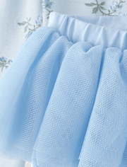 Lot de 2 leggings tutu fleuris pour bébé fille