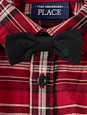 Baby Boys Matching Family Plaid 2-Piece Outfit Set