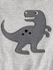 Baby Boys Applique Dino Sweater 2-Piece Playwear Set