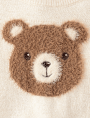 Baby Boys Intarsia Bear Sweater 2-Piece Playwear Set