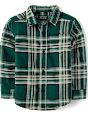 Baby And Toddler Boys Matching Family Plaid Oxford Button Up Shirt