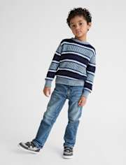Baby And Toddler Boys Lined Roll Cuff 90s Loose Jeans