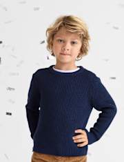 Baby And Toddler Boys Shaker Stitch Sweater