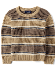 Baby And Toddler Boys Striped Chunky Sweater