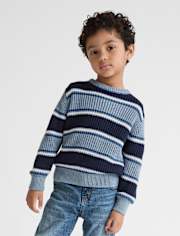 Pull épais rayé pour bébé et tout-petit garçon