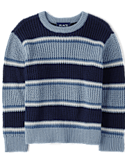 Baby And Toddler Boys Striped Chunky Sweater