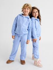 Baby And Toddler Garment Dyed Premium Fleece Cargo Lounge Pants