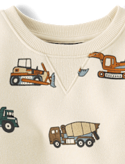 Sweat-shirt en polaire imprimé de qualité supérieure pour bébés et tout-petits garçons